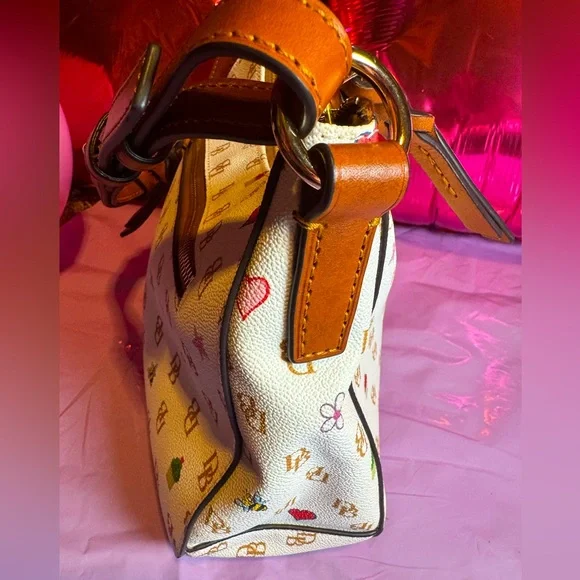 Dooney & Bourke Gretta Novelty Kiley Hobo Bag ❤️ 🧁🐝 ⭐️ DB Logo Shoulder Bag RARE - Picture 6 of 14